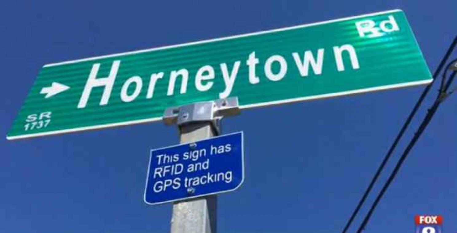 Straatnaambord Horneytown Road verdwijnt keer op keer Metrotime