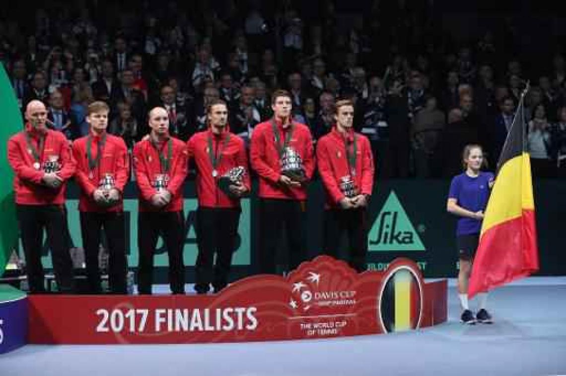 Kwartfinalewedstrijd van Davis Cup tussen België en VS wordt in