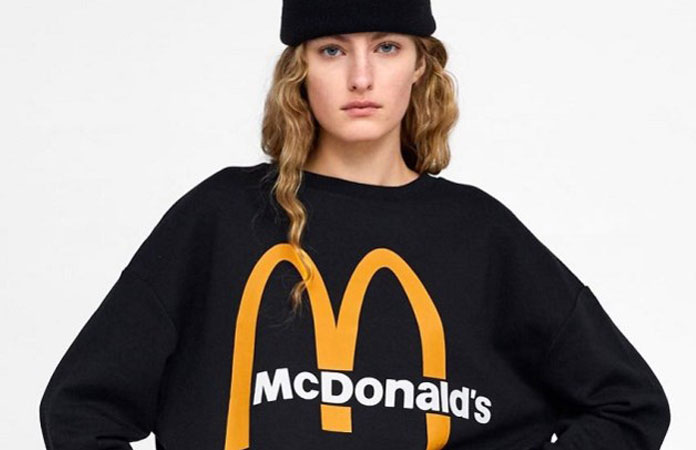 Ik geloof wapenkamer Bermad Zara brengt kleding van McDonald's uit - Metrotime